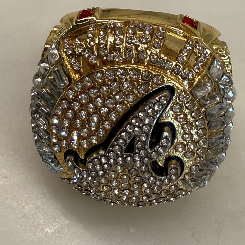 Atlanta Braves Replica Gold and Silver World Series 2021 Championship Ring 11